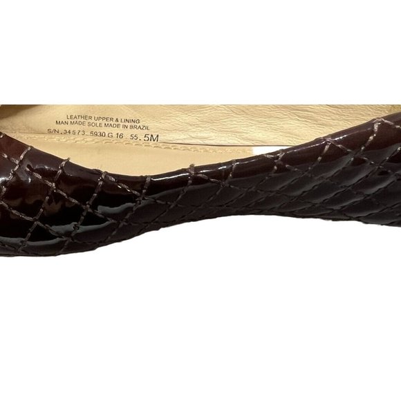 Tory Burch Brown Patent Leather Flats size 5 - Picture 5 of 8